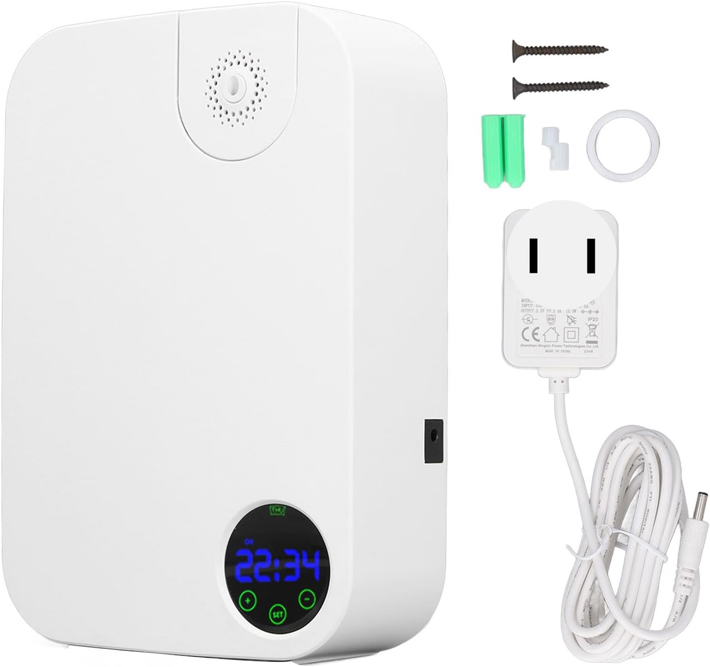 Fragrance Machine, Air Pump Aromatherapy Oil Diffuser 3 Color Display Automatic for Home (US Plug 100‑240V)
