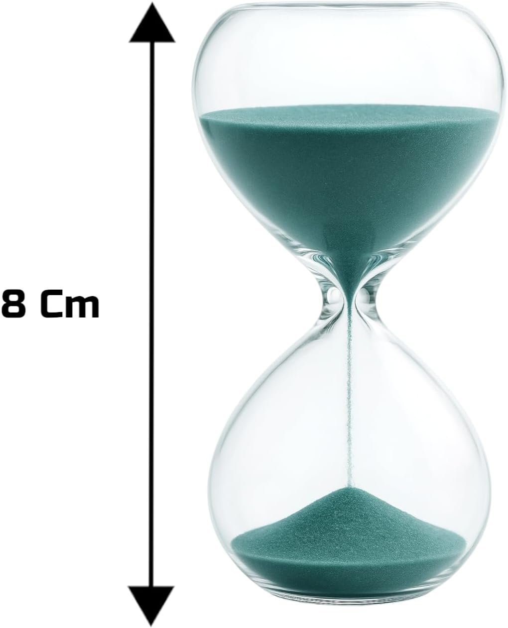 12 Pieces Hourglass Light Blue Size 8 cm Duration 3 Minutes Home Decoration Objects Timer Time Gift Idea Wedding Favor