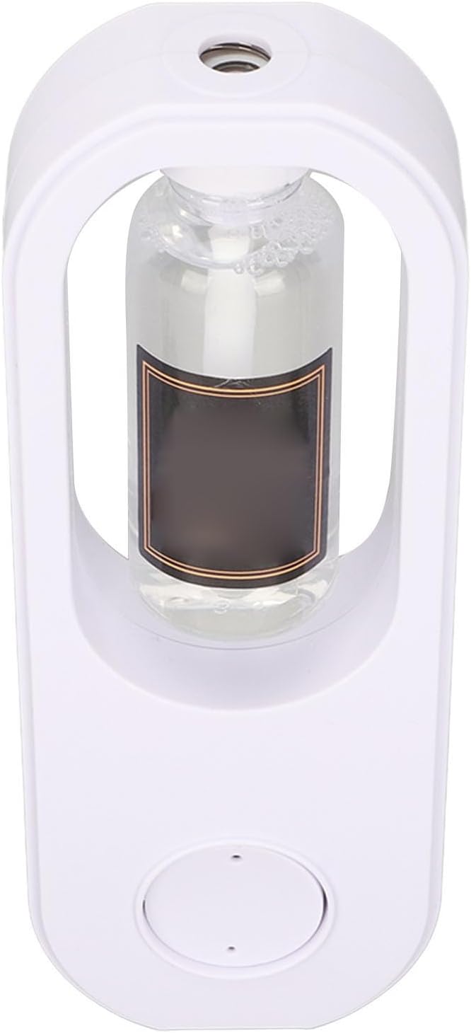 Automatic Fragrance Dispenser with Adjustable 3 Gears | USB Charging Essential Oil Diffuser | Wall Mounted & Desktop Aromatherapy for Bedroom & Bathroom | White