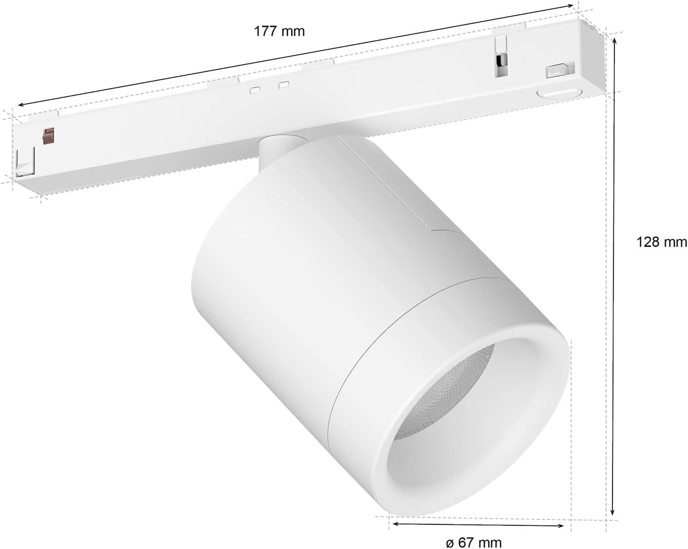 Philips Hue White and Color Ambiance, Perifo, Smart Cylindrical Spotlight, 5.3 W, White