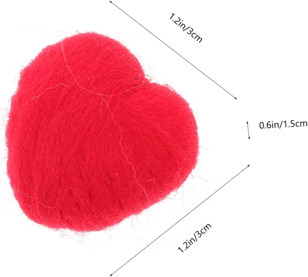 Didiseaon 24 Pezzi Ornamento del Cuore oggettistica casa Home Decor strenne Cose fantastiche per la Tua Stanza Arredamento estetico della Camera Decora soprammobili Cuoricini Cuori di Feltro
