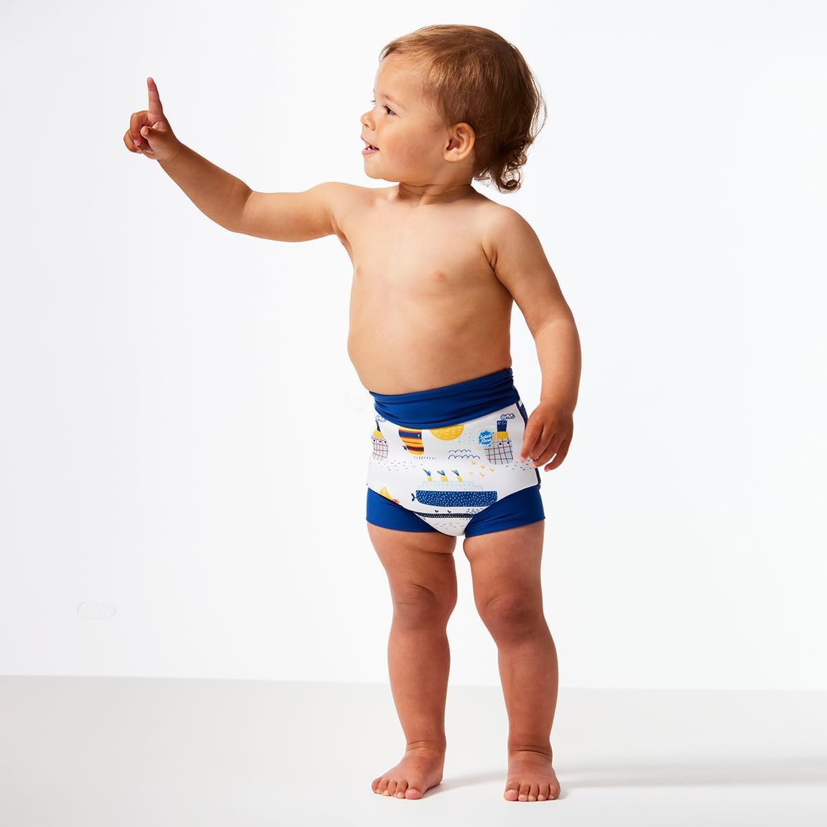 Splash About Happy Nappy Swim Diaper, Tug Boats, 0-3 Months