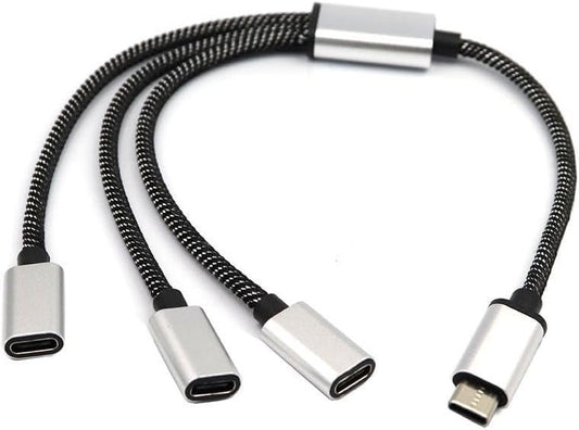 1pcs USB C Splitter Type c to Dual USB Female Adapter New Cord Splitter OTG Double USB