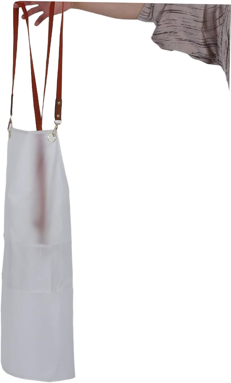 GETAJGHSD Transparent Apron with Adjustable Strap Oil Design for Art Studios Workshops and Home Kitchens Keeps Clothes Clean and Dry for Women