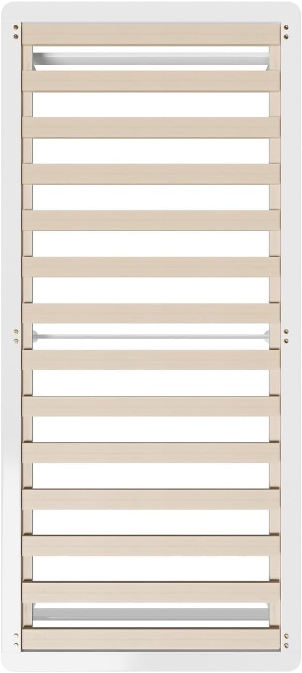 OIKITURE Wooden Bed Frame Single Size, Bed Frame Platform with Reinforced Slats - Compatible with Australian-Sized Mattresses, 190x91x30cm