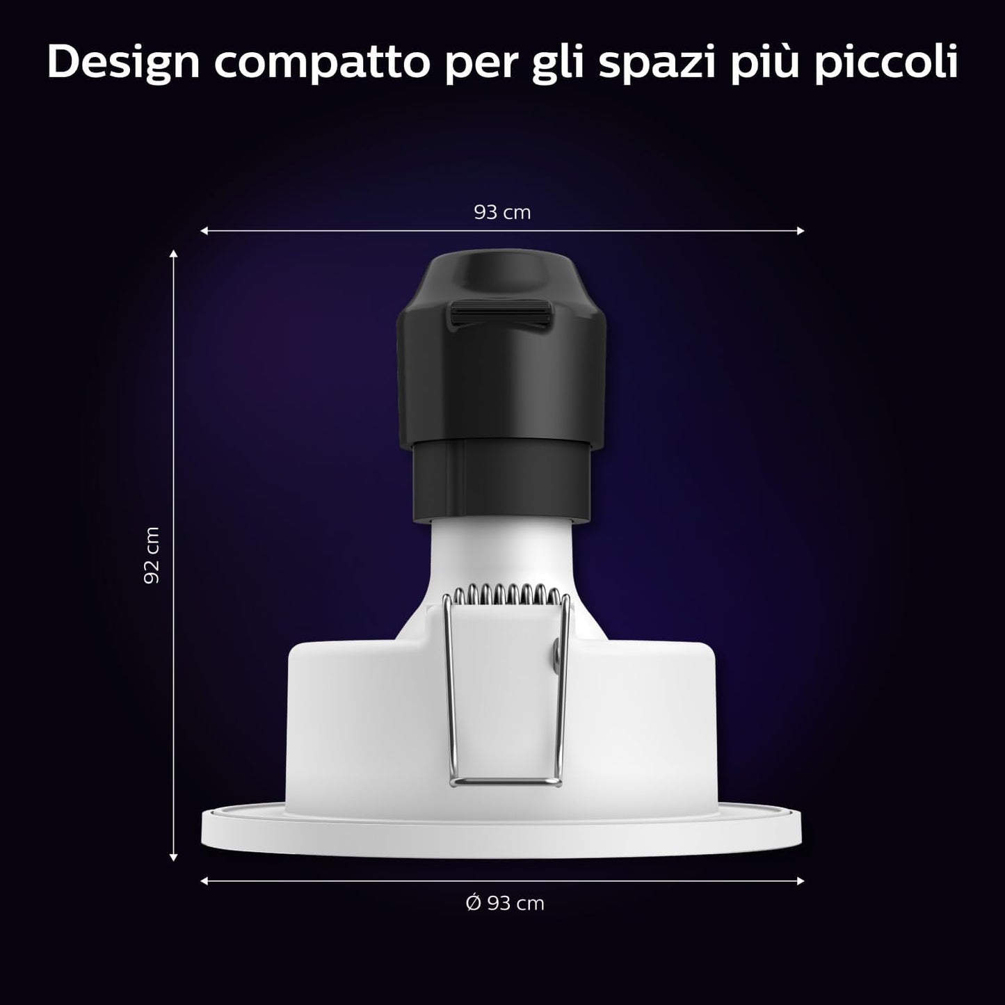 Philips Hue White and Color Ambiance Smart Xamento LED Recessed Spotlight for Bathroom (IP44), White or Coloured Light, GU10 Fitting, 5.7 W, Bluetooth, Dimmable, Chrome