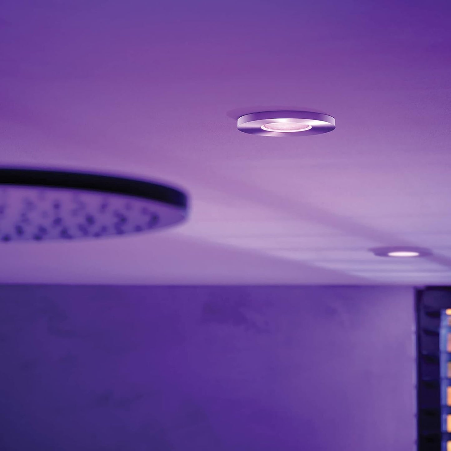Philips Hue White and Color Ambiance Smart Xamento LED Recessed Spotlight for Bathroom (IP44), White or Coloured Light, GU10 Fitting, 5.7 W, Bluetooth, Dimmable, Chrome