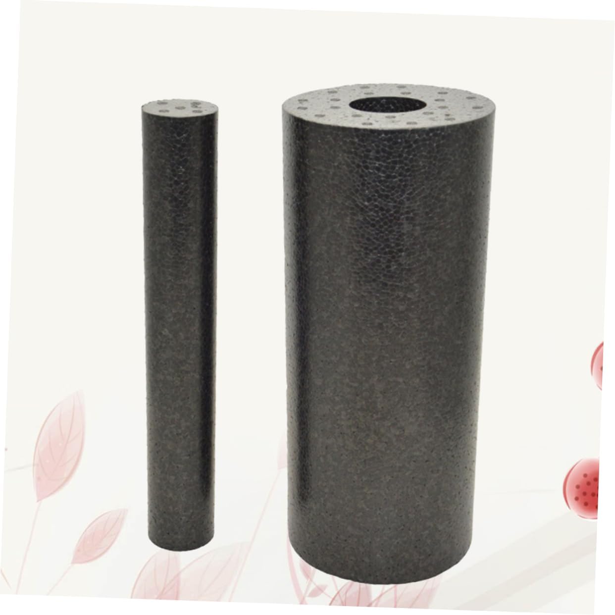 HEMOTON 1 Albero di massaggio colonna yoga Massagni per la schiena massaggiante per la schiena Ginnastica muscolo schiuma per l'allenamento muscolare Black