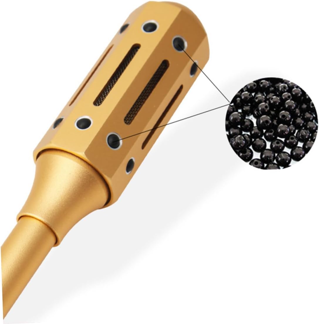 Ipetboom 1Pc Moxibustion Massage Roller Aluminum Moxa Stick with Rotation for Full Massage Convenient Durable