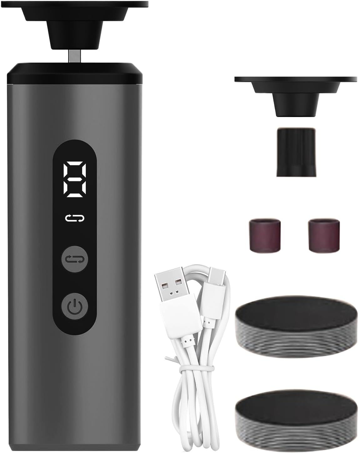 Ghjkldha Electric Callus Remover, Foot Scraper Tool with 9 Speed Ergonomic Dead Skin Remover, Pedicure Machine, Ideal for Winter Cracked Heels and Foots Care Routine