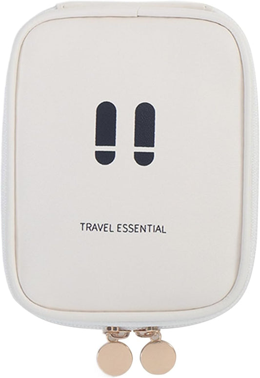 Small Toiletry Bag, Travel Makeup Organizer, 5.51x4.33in Lightweight Multi-Compartment, Storage Pouch, Space-Saving Kit for Camping, Business Trip, Car, Gym, Outdoor Supplies