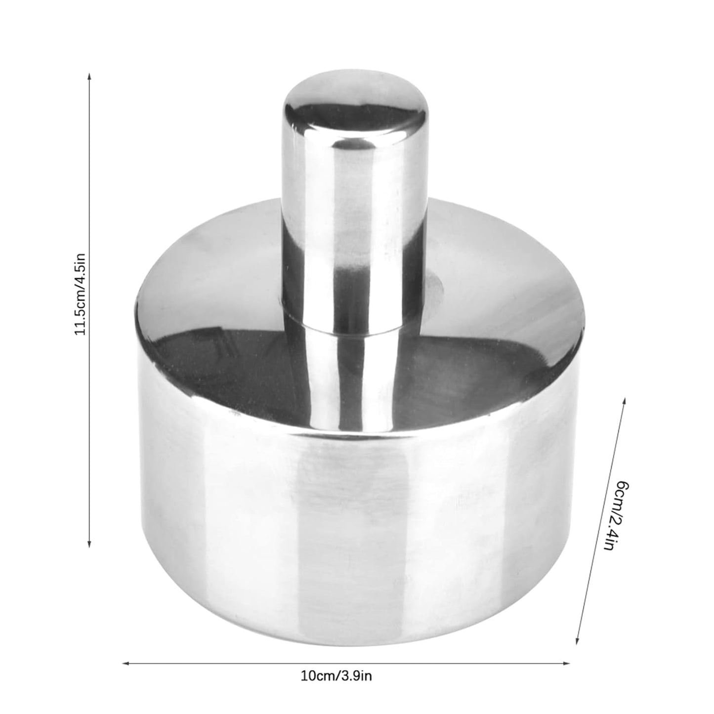 400ml Stainless Steel Alcohol Heating Device | 304 Thick Wall Reinforced - Protection Design | Chemistry/Oral Care/Lab Lamp with Copper Screw & Wick | Leakproof & Sturdy
