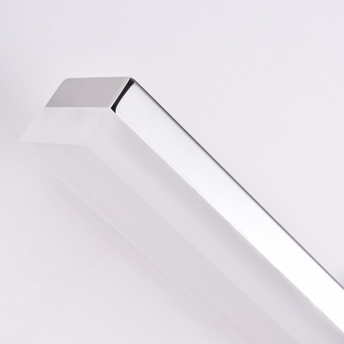 mirrea 24in Modern LED Vanity Light for Bathroom Lighting Dimmable 24w Chromed (Warm White 3000K)