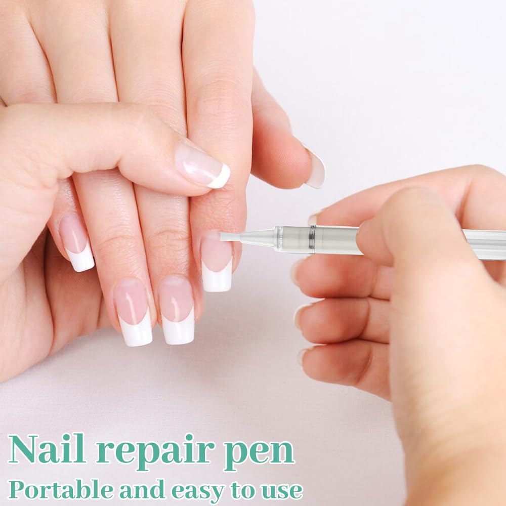 HIULLEN Nail Care Pen, 4 Pieces Nail Care Routine Nail Care Tool for Nail Care and Toenails