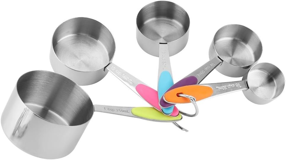 Set di Misurini E Cucchiai da 10 Pezzi in Acciaio Inossidabile, Cucchiaino da Cucina Per Utensili da Cucina, Gadget da Cucina Per Cucinare al Forno