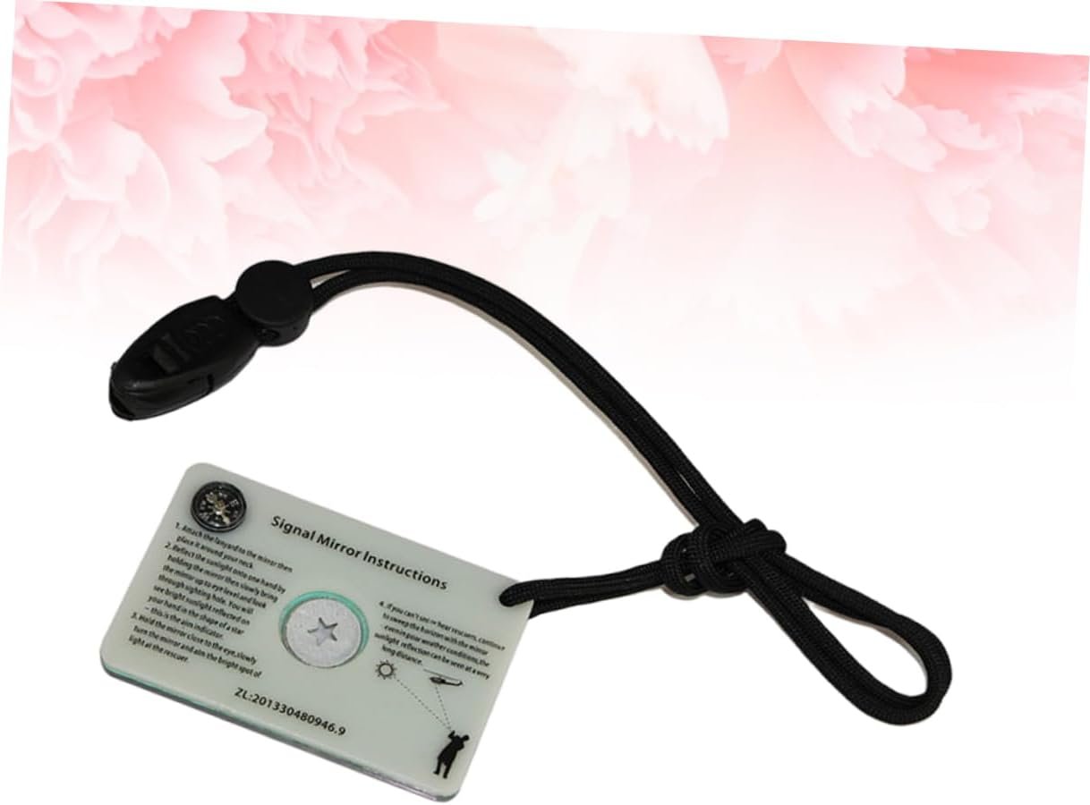 BCOATH Outdoor Accessories Survival Emergency Mirror Field Reflector Signal Mirror Multi-Function Mirror