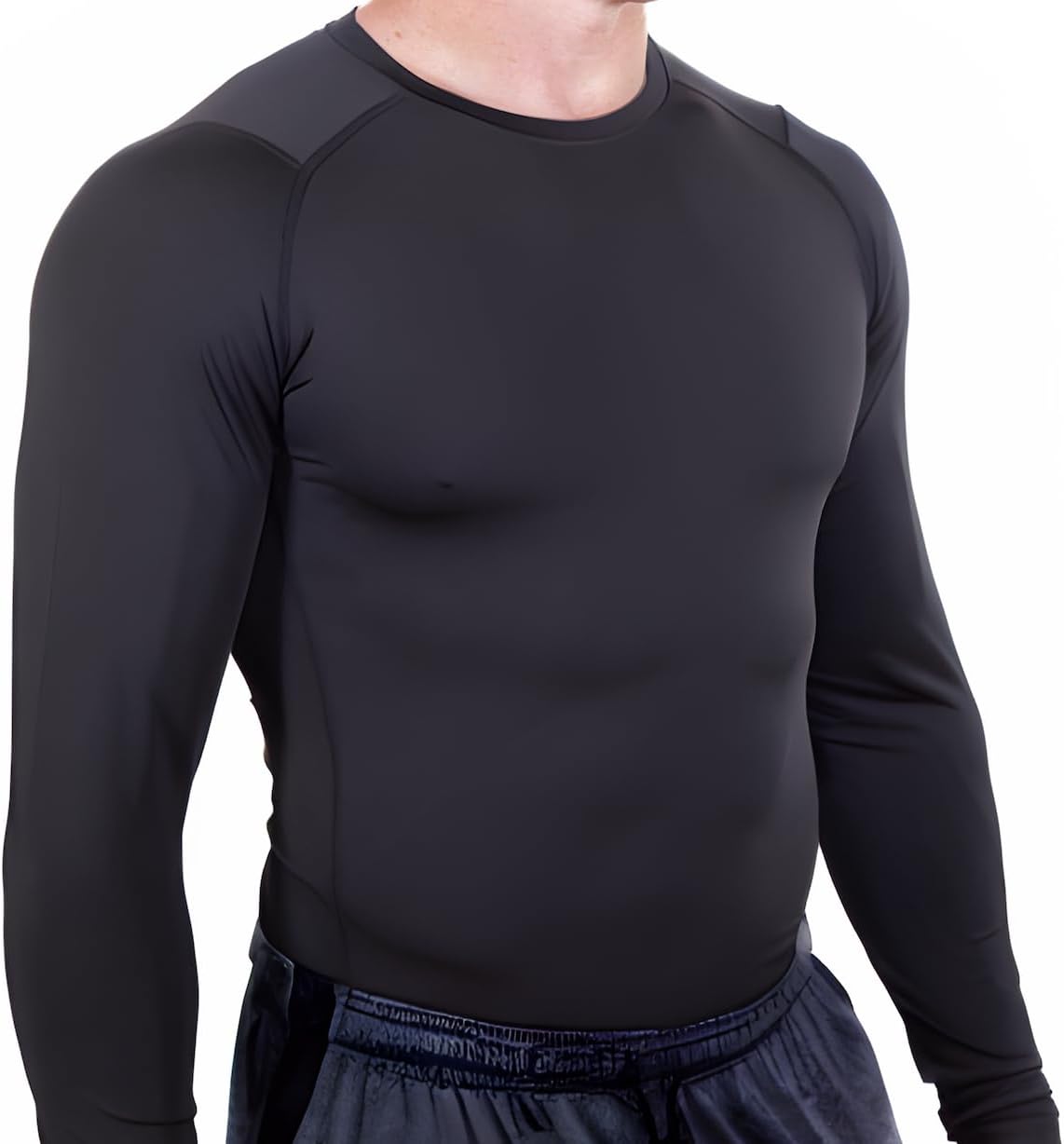 Esteem Apparel Core Tight Pro Men's Long Sleeve Compression Shirt Athletic Base Layer for Performance Workouts