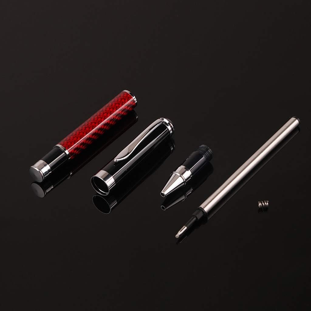 Carbon Fiber Gel Ballpoint Pen Black Business Writing Stationery