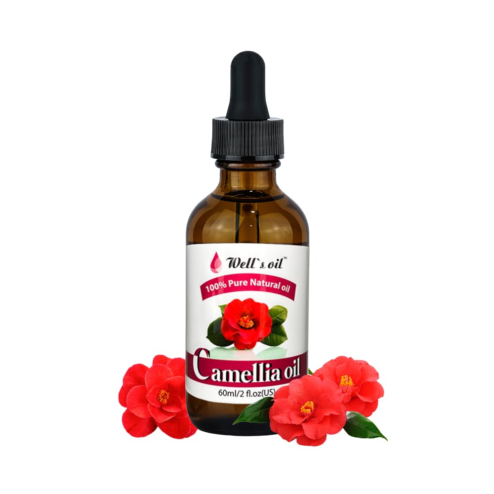 Well's 100% Pure Camellia Oil 2oz / Promotes Cell Growth/Anti-Aging/Moisturizes