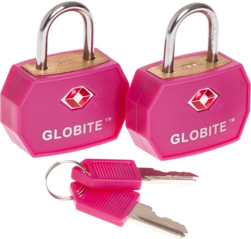 Globite TSA Luggage Locks 2pk, Pink