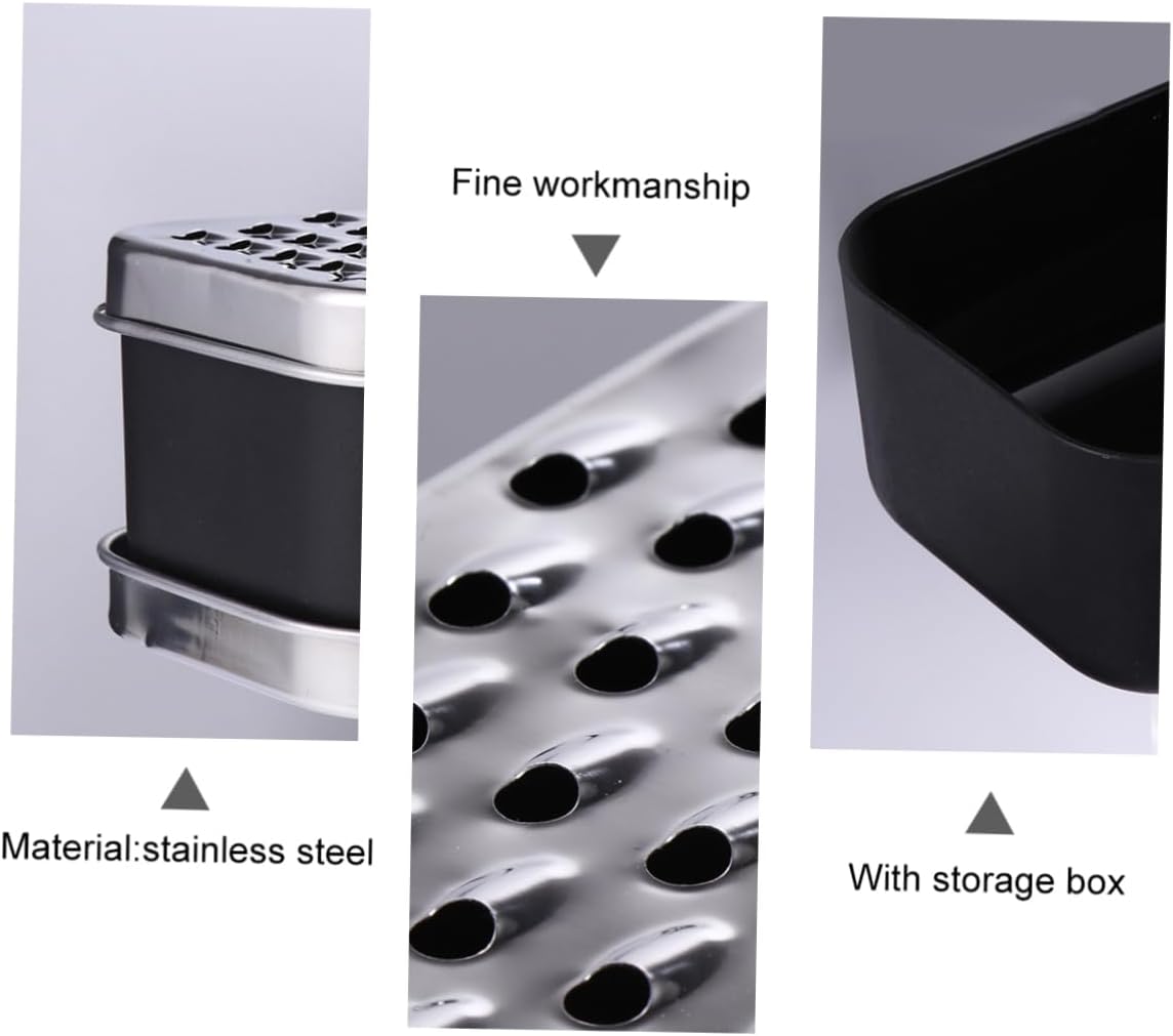 Didiseaon 1pc Grater with Storage Box Multifunctional Kitchen Gadget for Shredding Vegetables and Cheese Peeling Tool for Potatoes and More