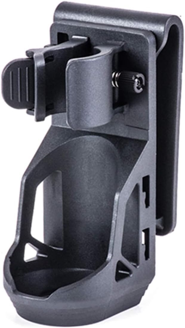 Nextorch V5 Tactical Torch Pouch Holder, 360 Degree Rotation Adjustable Flashlight Holster for Belt with Lever Side Lock System for 1"-1.25" Diameter Flashlight, Black