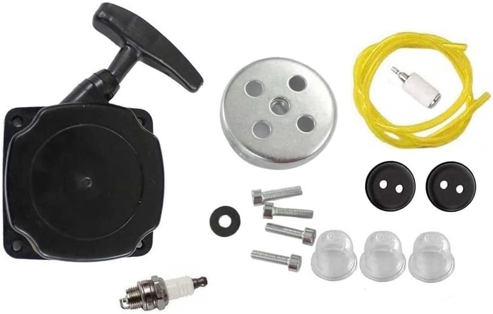 HURI Recoil Pull Start Starter Claw for Harbor Freight Predator Earth Auger 52cc 2HP 63022 MC43RCE Earthquake Dually 10310 Mini Cultivator MD43 Dethatcher