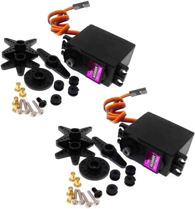 10Pcs MG996R 0-90-180 Degrees Metal Gear Servo for Torque Digital Servo