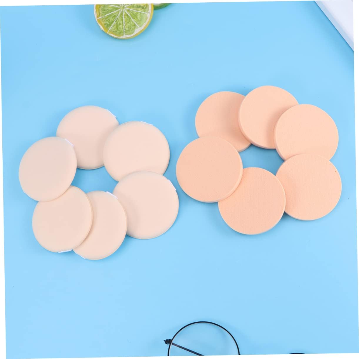 CALLARON 12Pezzi Spugnette Makeup Rotonde Accessori per Fondotinta e Polvere per Applicazioni Uniformi Casa e Salone