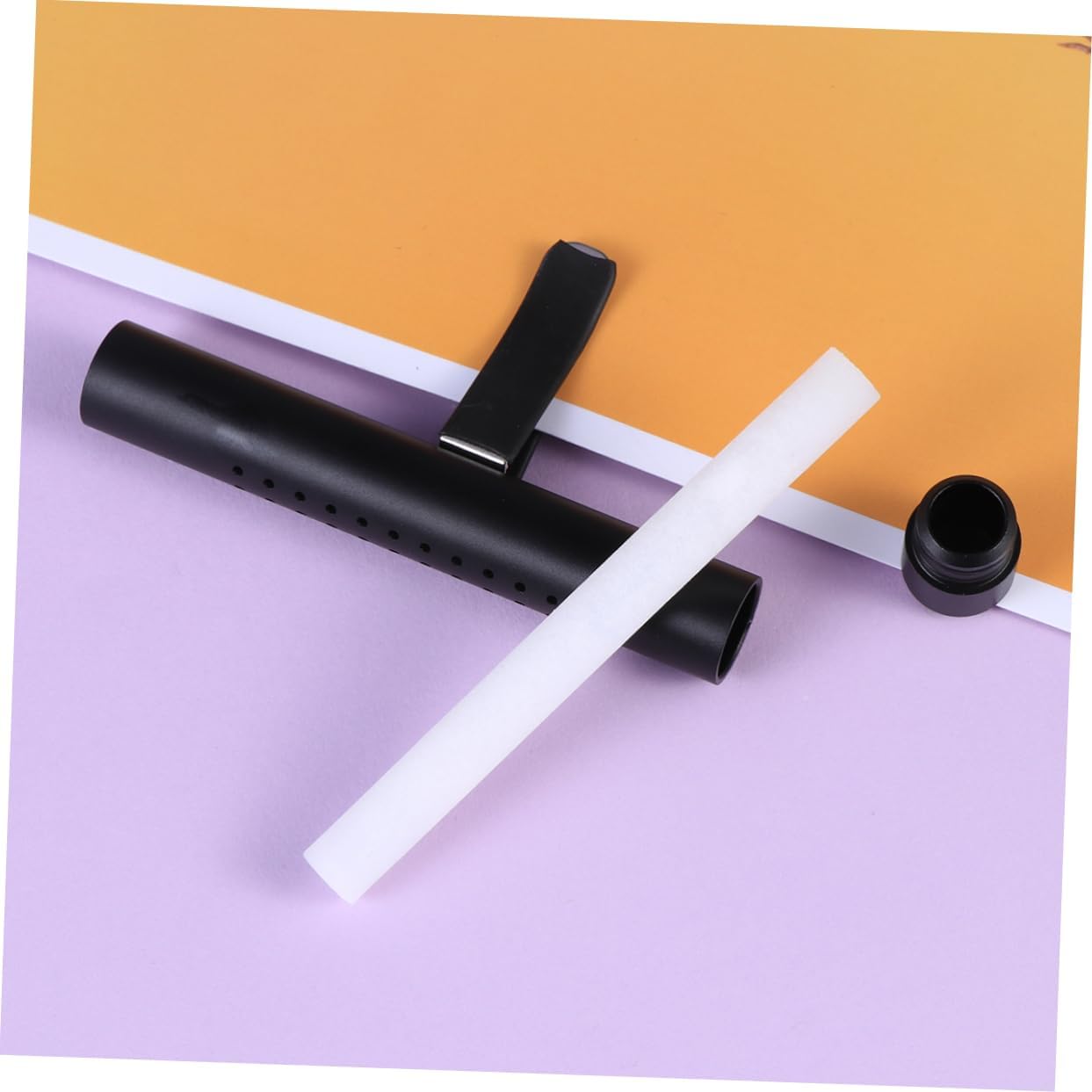 Alipis Car Aromatherapy Stick Fragrance Diffuser Stylish Black Car Air Freshener with Aroma Control and Replacement Stick Essential Oil Diffuser for Vent Clip