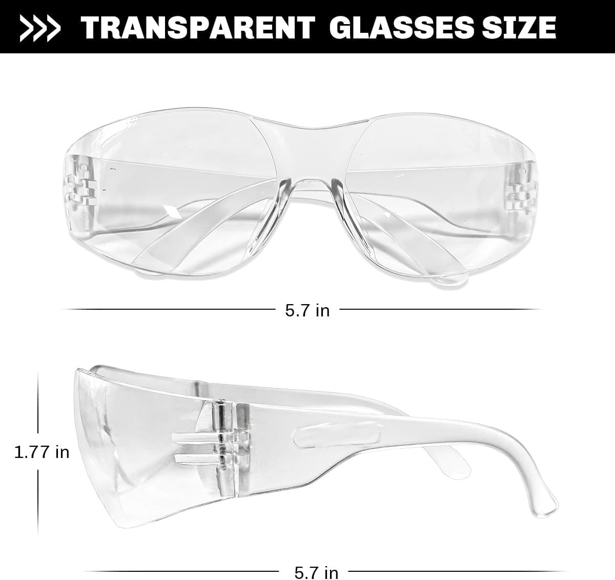 36 Packs Safety Glasses for Men and Women - Clear Shooting Glasses and Goggles for Ultimate Eye Protection