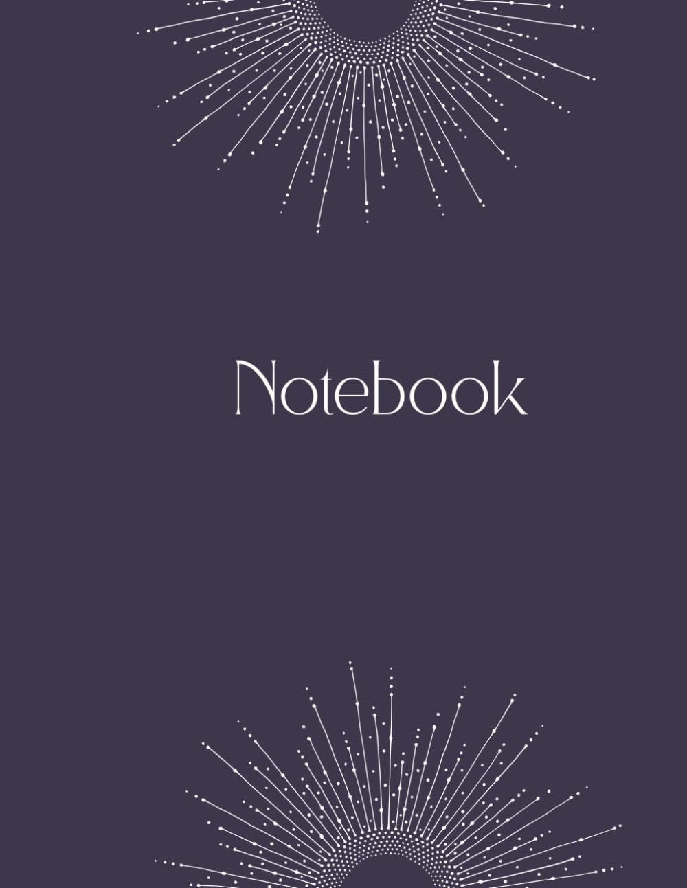 Lined Notebook with Elegant Sun Mandala Cover for Sophisticated touch to your stationery collection: 120 Pages of Lined Writing Paper (8.5 x 11) – Perfect for Journaling, Notes, and Creative Writing