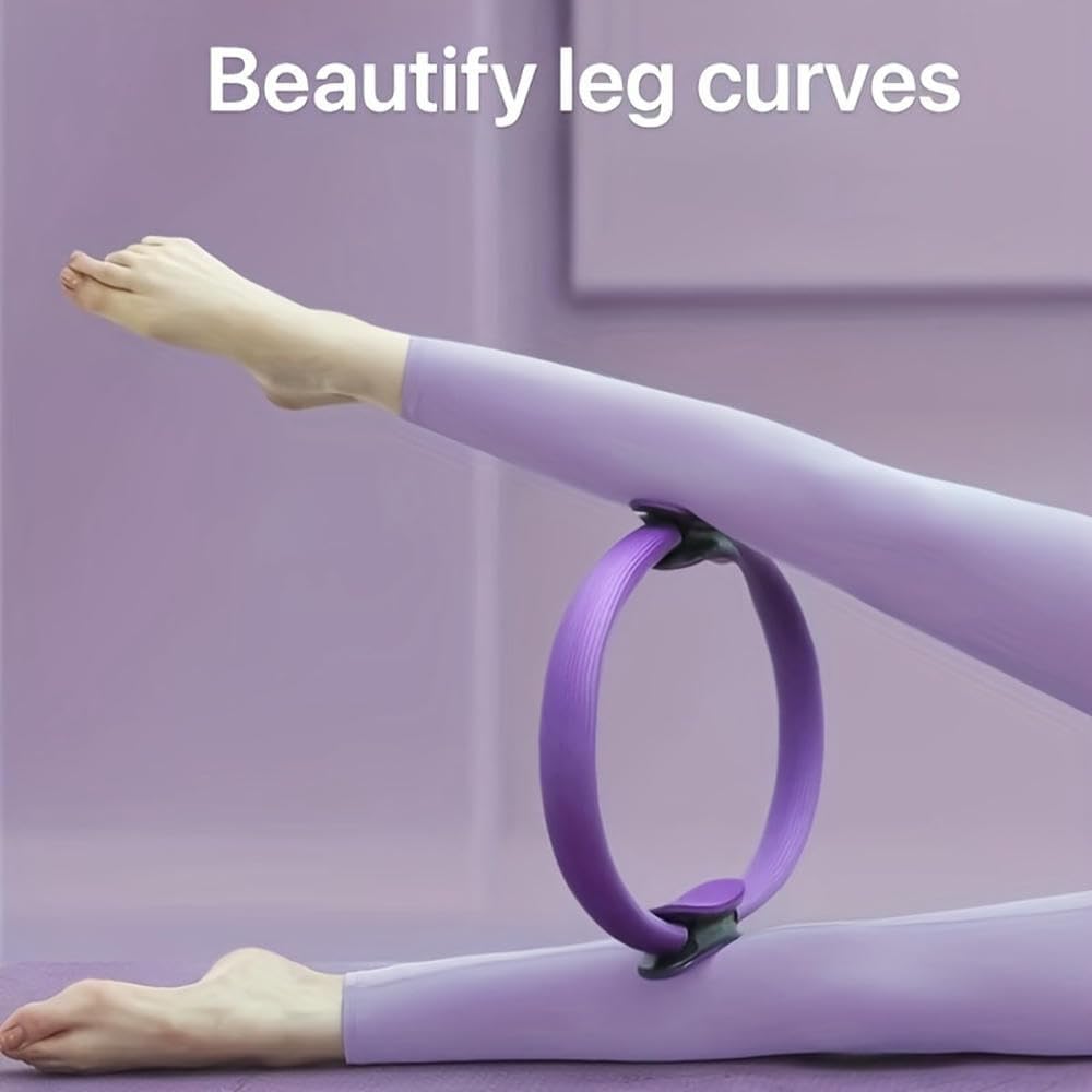 ZBDZSW Yoga Pilates Anello Fitness Tinta Unita, Cerchio per Stretching del Corpo per Allenamento della Forza, Attrezzatura per Yoga Pilates