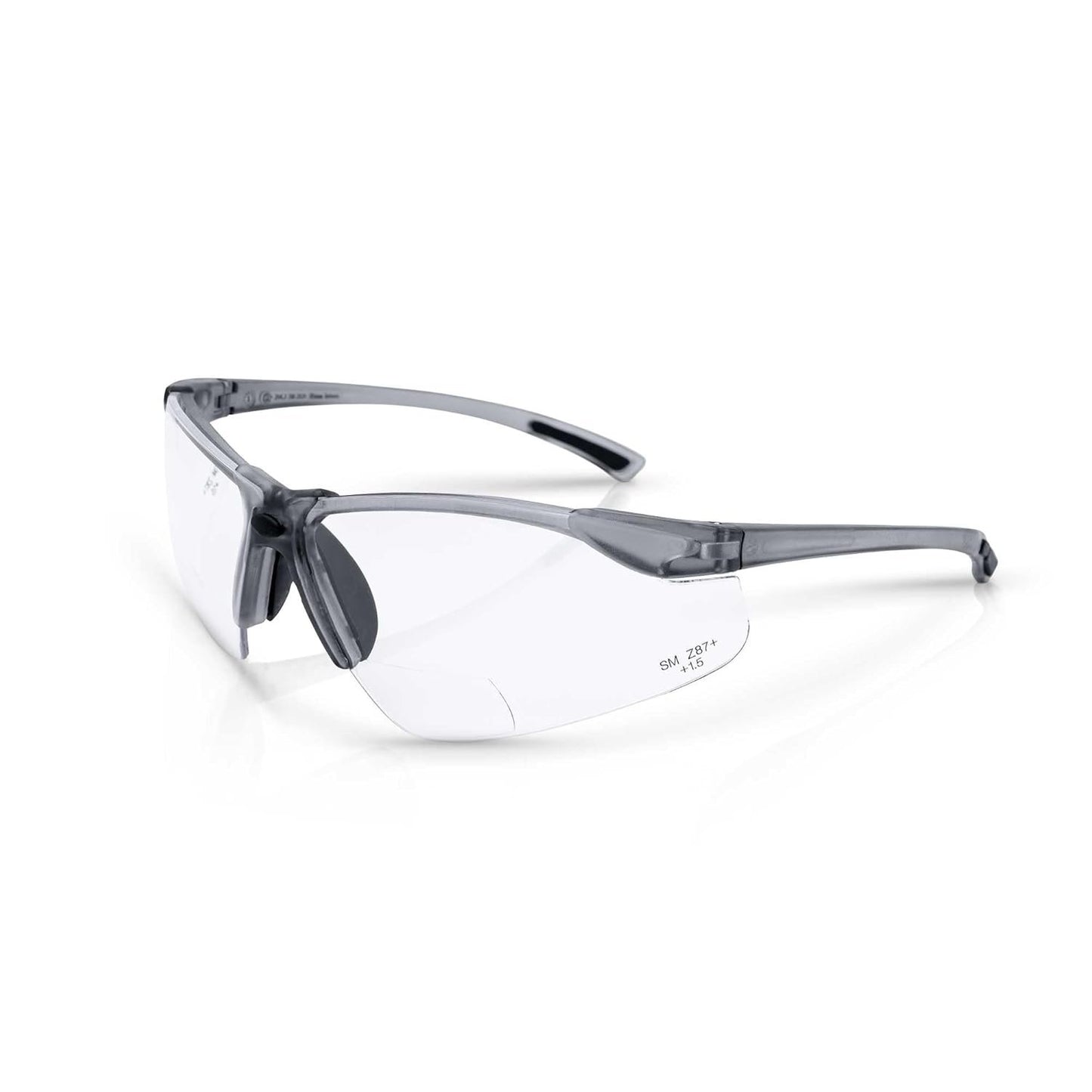 Sellstrom XM340RX Safety Glasses with Readers - Wraparound Bifocal Eyeglasses for Men/Women - ANSI Z87.1 - 1.5X Magnification