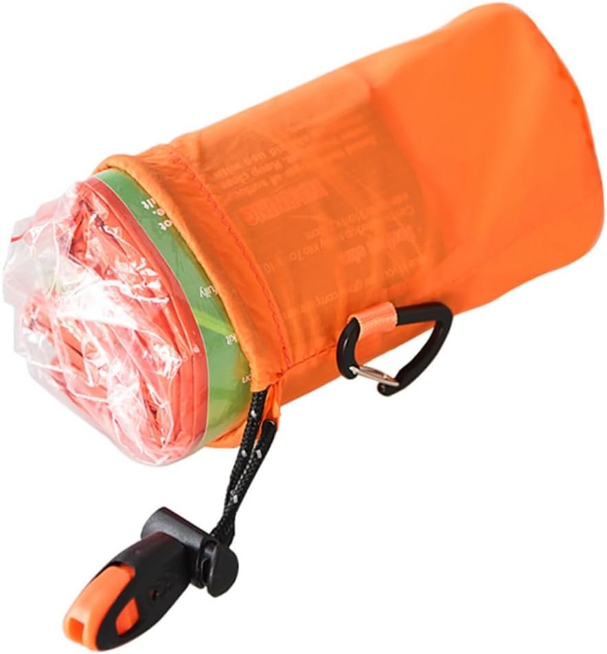 Bag Pe Whistleorange Tent Storage Outdoor for Camping Aid Aluminum Sleeping with Hiking