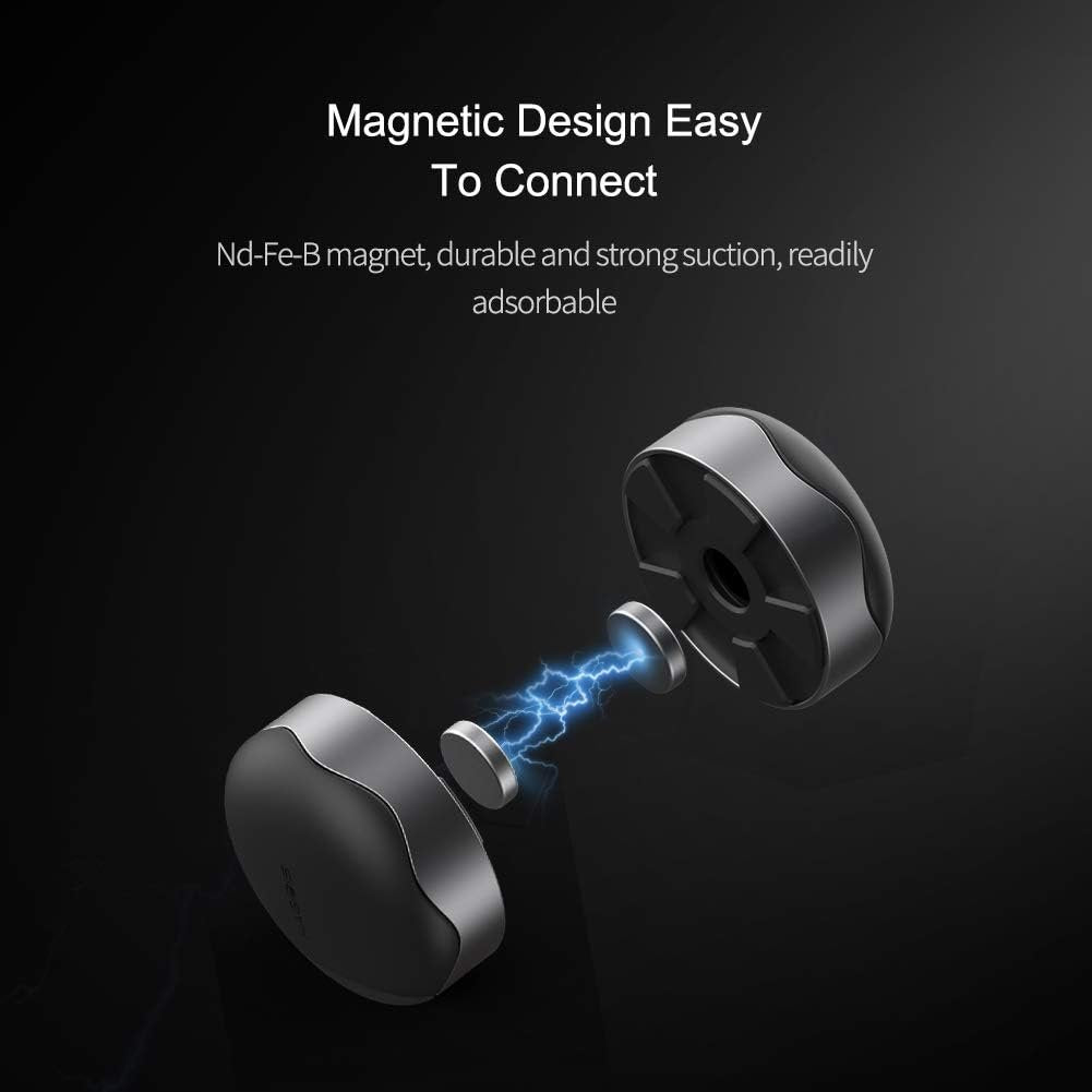 Laptop Cooling Pad, Hagibis Ergonomic Laptop Stand Small Invisible Cooler Ball Portable Magnetic Foot Heat for MacBook Pro Computer (Grey)