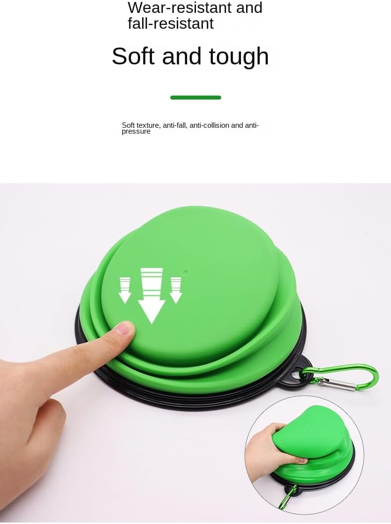 Collapsible Dog Bowls for Travel,Dog Portable Water Bowl for Dogs Cats Pet Foldable Feeding Watering Dish for Traveling Camping Walking (Pink,350ml)