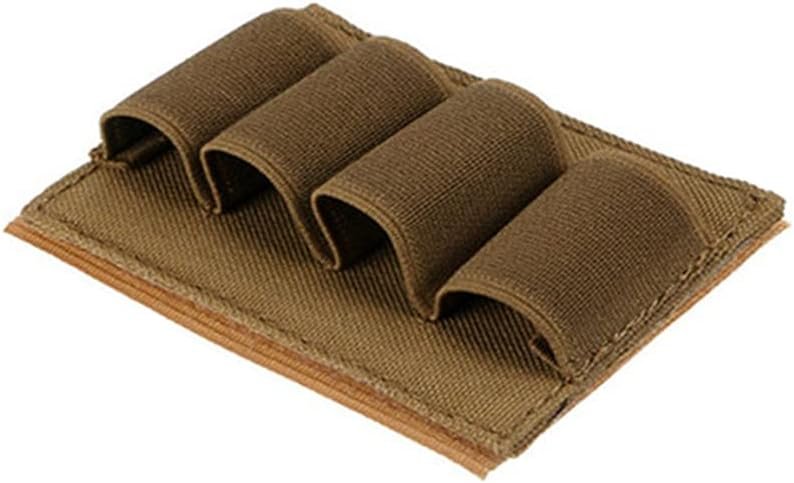 Aekvinks 2pcs Military Tactical Elastic Flashlight Chemlight Battery Holder Bullet Shot Shell Pen Organizer Storage Bag Hook and Loop