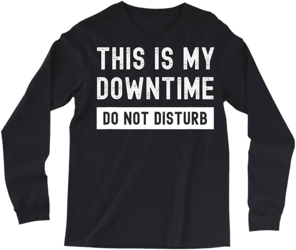 Funny Tech Work from Home Remote Worker This is My Downtime T-Shirt, Long Sleeve Shirt, Sweatshirt, Hoodie Unisex Adult Size Made in Canada