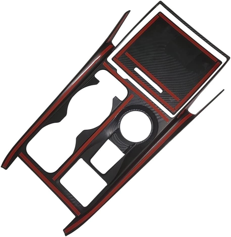 AOKIO Center Console Gear Shift Panel Cover Trim for Ford Explorer Interior Accessories 2020 2021 2022 2023 2024 (Carbon Fiber Style)