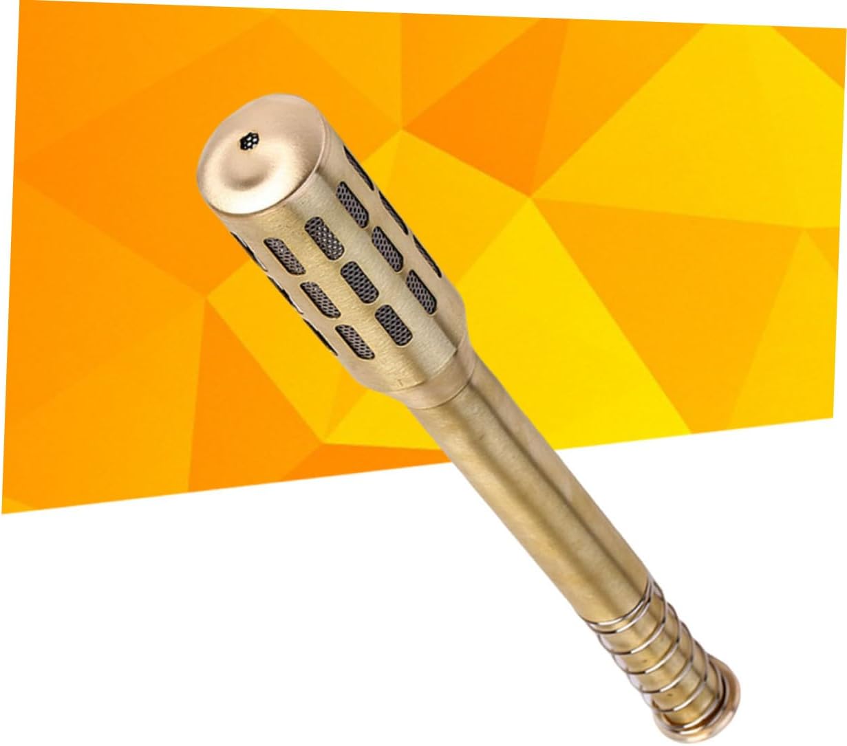 Beatifufu Brass Moxa Roller Stick Moxibustion Massage Burner for Body Easy to Use Handheld Device Gold Finish