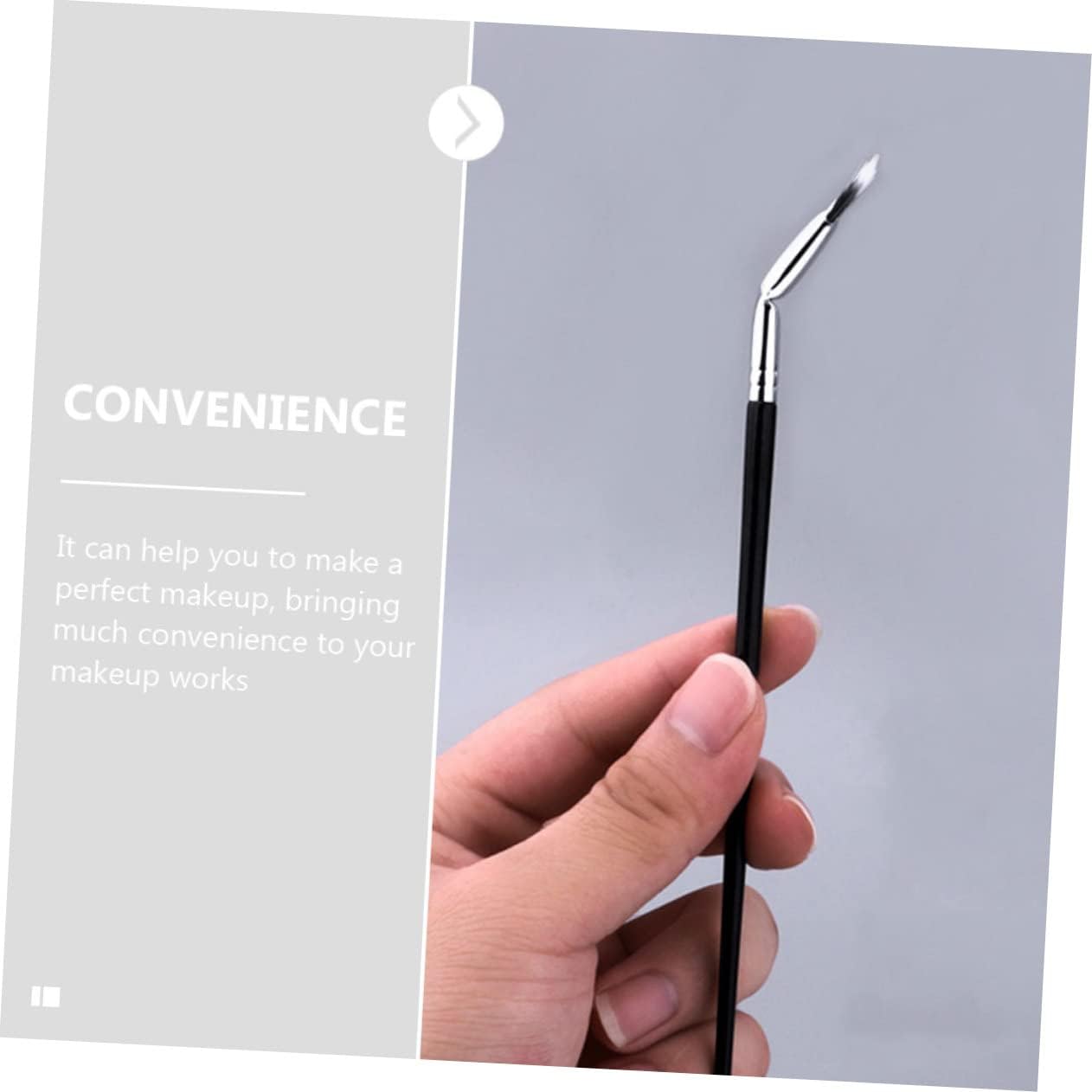 Happyyami 2Pezzi Spazzole Curve Per Sopracciglia e Inferiori Accessori Per Make Up Professionali Per Applicazione Precisa e Dettagliata