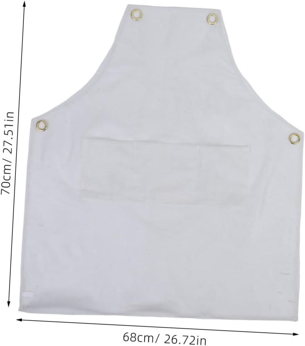 GETAJGHSD Transparent Apron with Adjustable Strap Oil Design for Art Studios Workshops and Home Kitchens Keeps Clothes Clean and Dry for Women