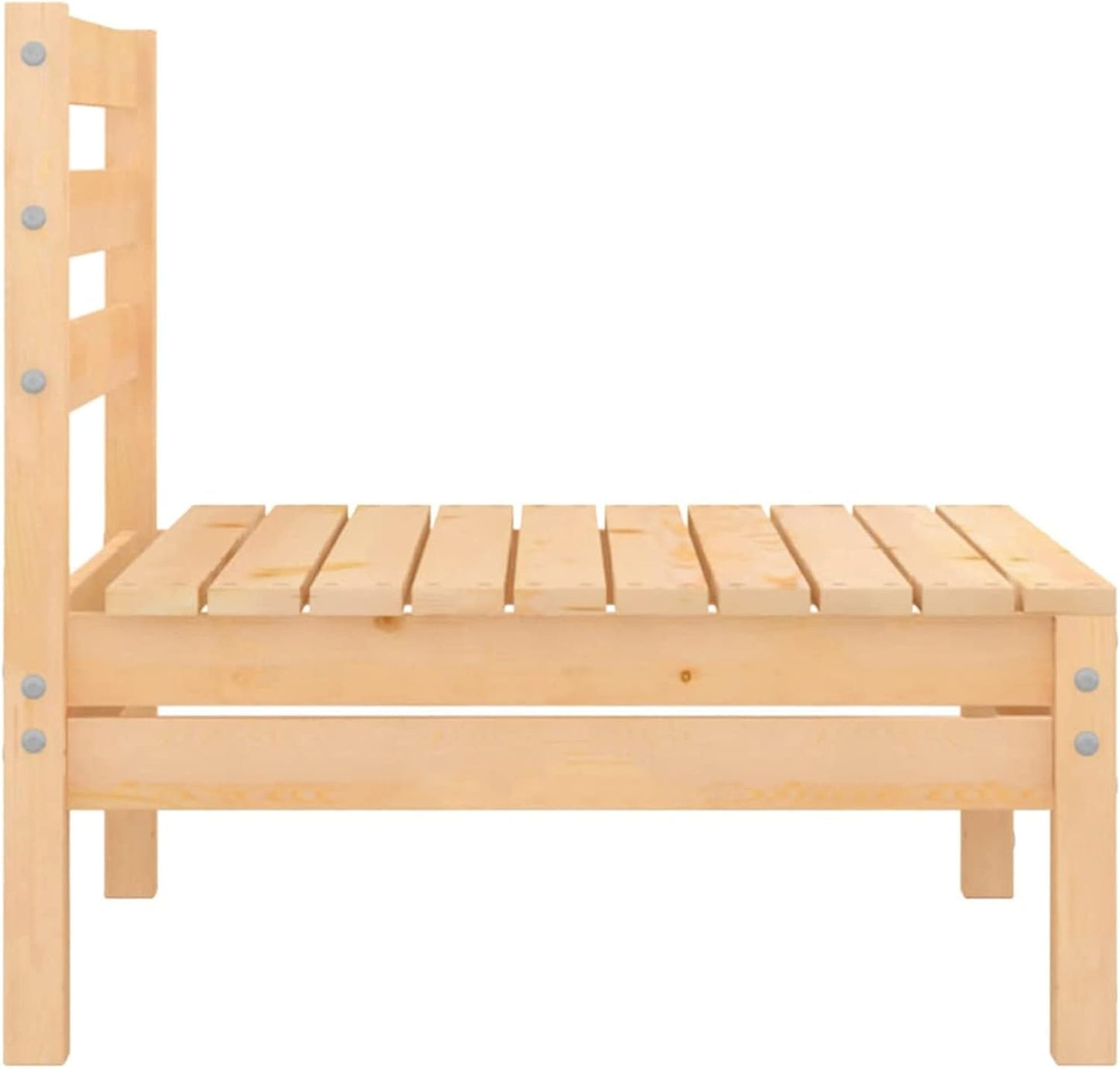 Homgoday Set Divani da Giardino 3 pz in Legno Massello di Pino, Lettini Prendisole, Divano Letto Mobili, Lettini da Giardino, Lettino da Piscina Esterno Piscina 0