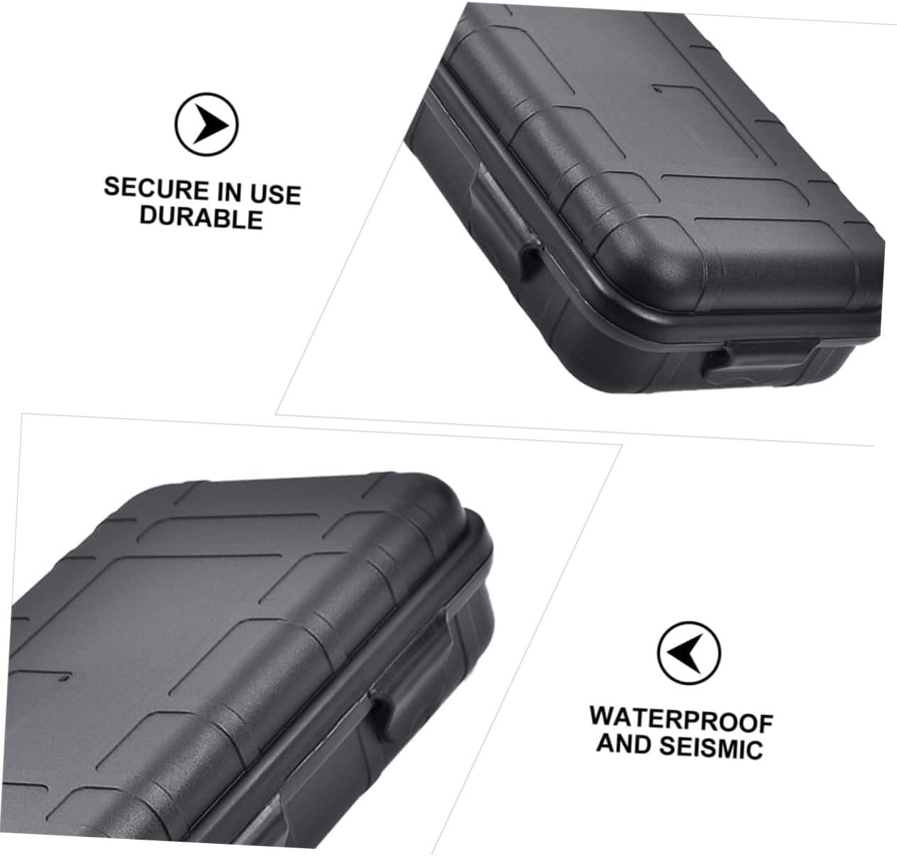SHINEOFI Outdoor Survival Box Shockproof Storage Case for Camping and Hiking Portable