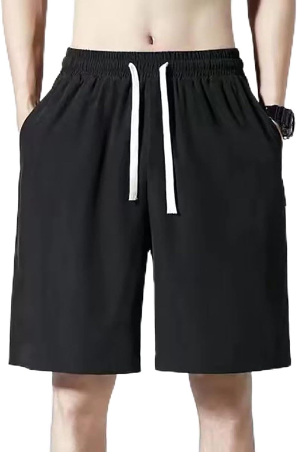 MINGKAI Sports Shorts Lightweight Bodybuilding Training Short Pants with Pockets