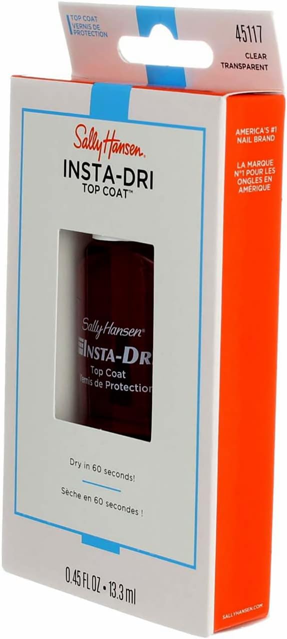Sally Hansen - Insta-Dri Quick Drying Top Coat - Quick Drying and Long Lasting Top Coat - 12 ml