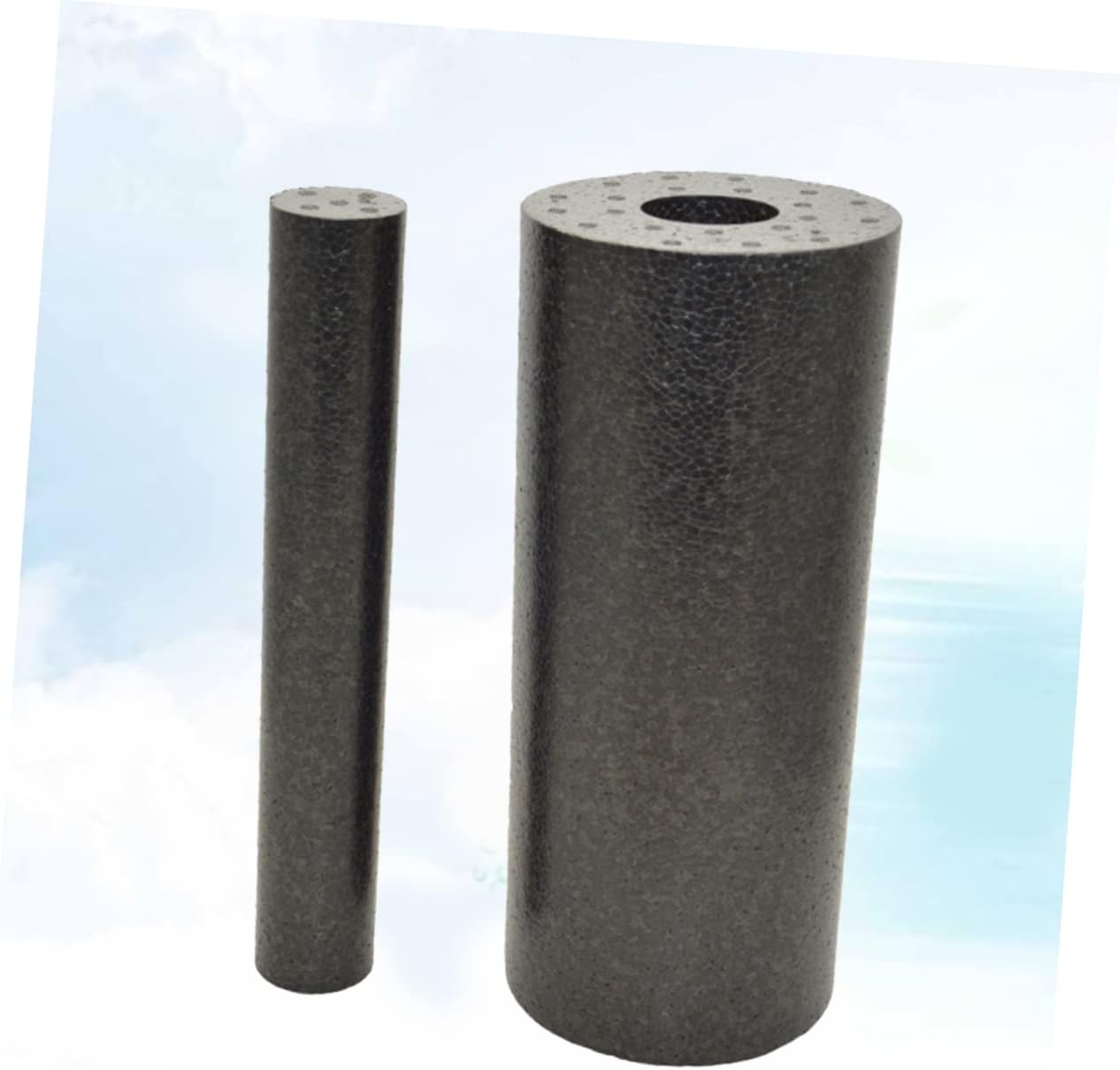 Hemobllo 1 Albero Di Massaggio Colonna Yoga Massaggi Roller Per Il Retro Per Tessuti Profondi Muscolo Ginnastica Massagni Per La Schiena Schiuma Black