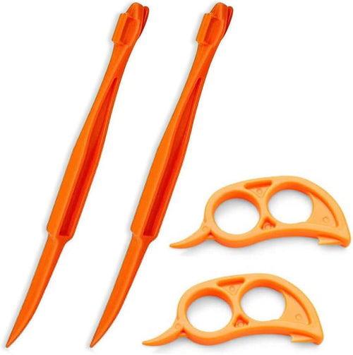 Cosmer Orange Citrus Peelers, Plastic, Easy Slicer, Cutter, Peeler, Remover, Opener, Kitchen Accessories, Knife, Cooking Tool, Kitchen Gadgets (Set A)