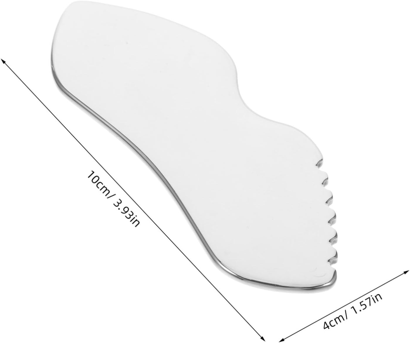 PACKOVE Tool Stainless Steel Facial Sculpting and Scraping Massage Tool for Neck and Eyes Portable Hand
